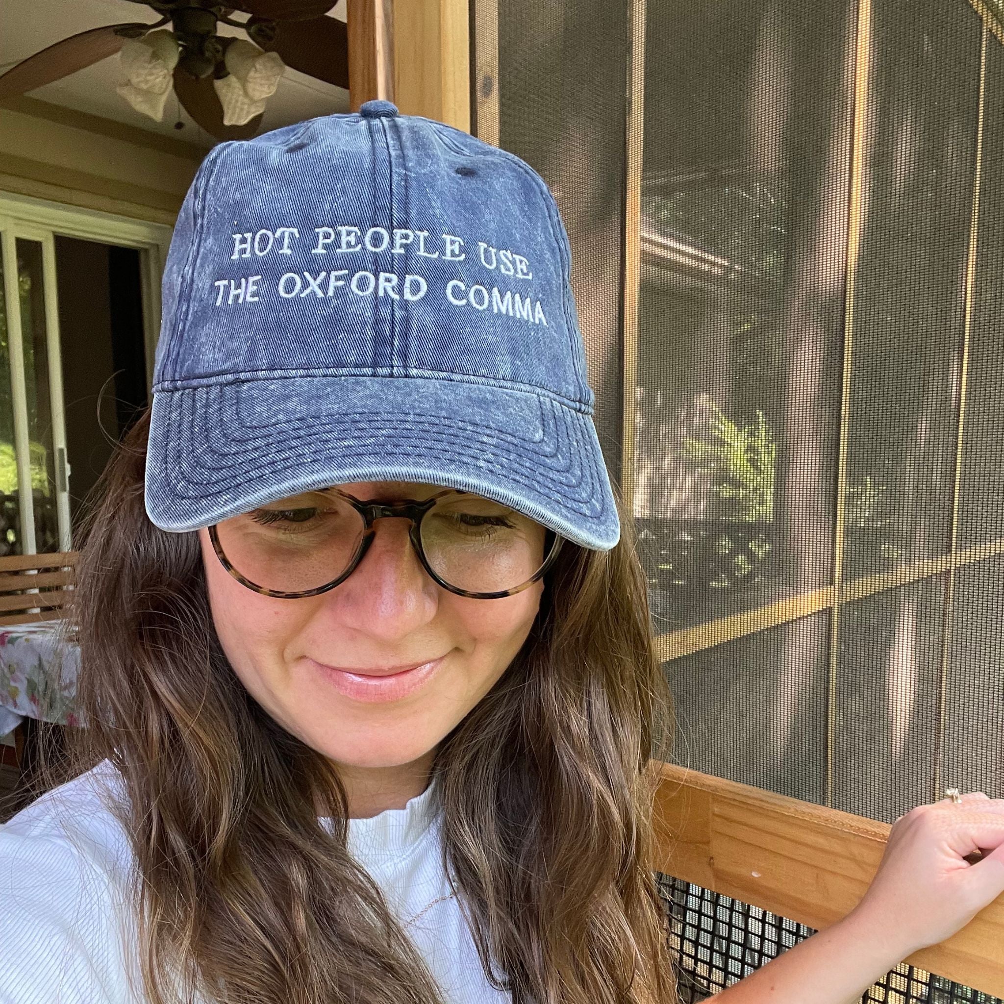 Oxford Comma Vintage Hat